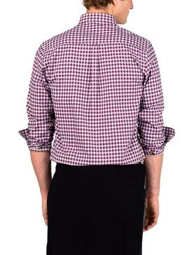Camisa El Ganso Oxford Check Rojo Hombre