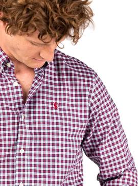 Camisa El Ganso Oxford Check Rojo Hombre
