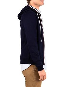 Sudadera El Ganso Zipper Hoddie Marino Hombre