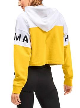 Sudadera Puma XTG Capucha Amarillo Para Mujer