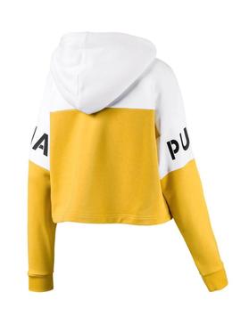 Sudadera Puma XTG Capucha Amarillo Para Mujer