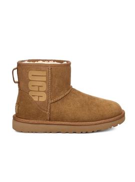 Botas UGG Classic Mini Rubber Logo Chestnut Mujer