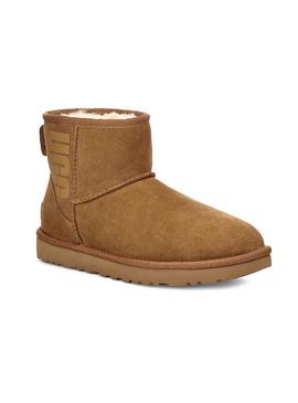 Botas UGG Classic Mini Rubber Logo Chestnut Mujer