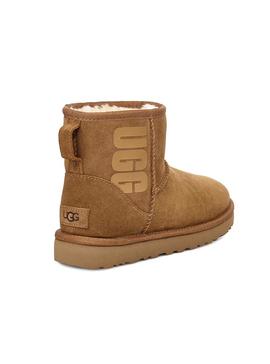 Botas UGG Classic Mini Rubber Logo Chestnut Mujer