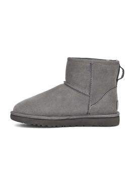 Botas UGG Classic Mini Rubber Logo Gris Mujer