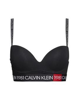 Sujetador Calvin Klein Push Up Inmerion 1981 Negro