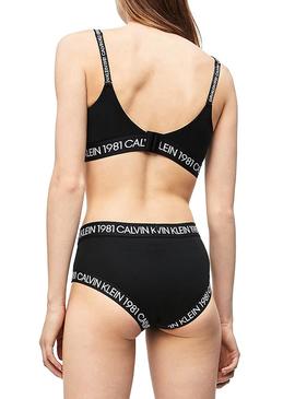 Sujetador Calvin Klein Push Up Inmerion 1981 Negro