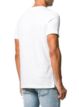 Camiseta Calvin Klein Jeans Pocket Blanco Hombre