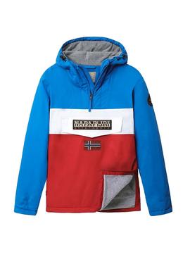 Chaqueta Napapijri Rainforest Block Rojo Hombre