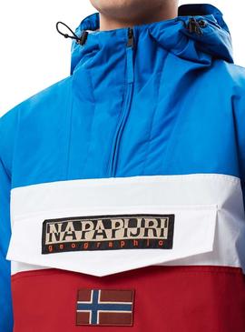 Chaqueta Napapijri Rainforest Block Roja para Hombre