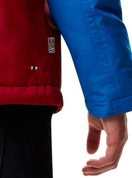 Chaqueta Napapijri Rainforest Block Roja para Hombre
