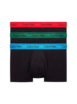 Pack 3 Boxers Calvin Klein Low Rise Negro Hombre