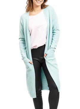Chaqueta Vila Viril Long Azul Mujer