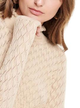 Jersey Only Lorelai Crema Mujer