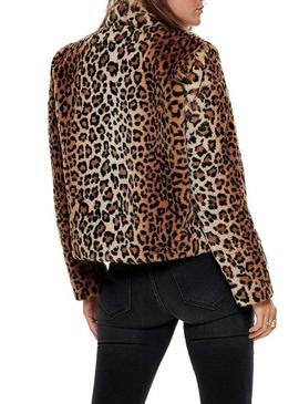 Chaqueta Only Vida Leopardo Mujer