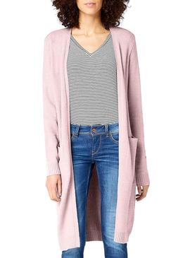 Chaqueta Vila Viril Long Rosa Mujer