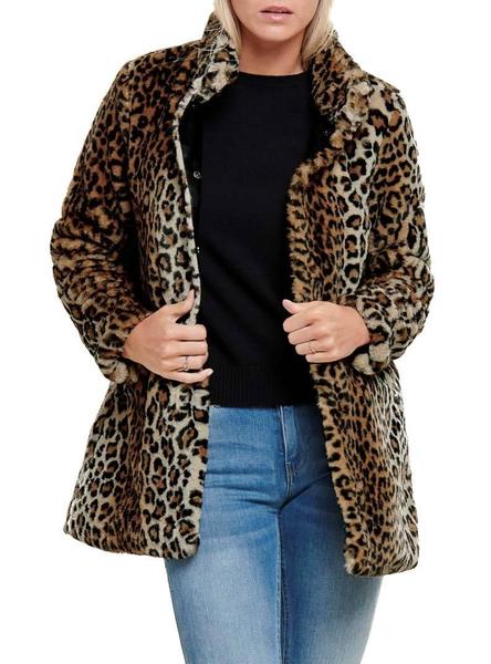 Abrigo Only Vida Leopardo Mujer