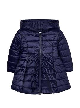 Abrigo Mayoral Acolchado Marino Para Niña