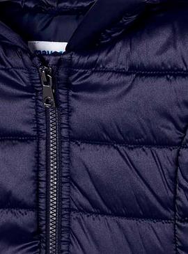 Abrigo Mayoral Acolchado Marino Para Niña