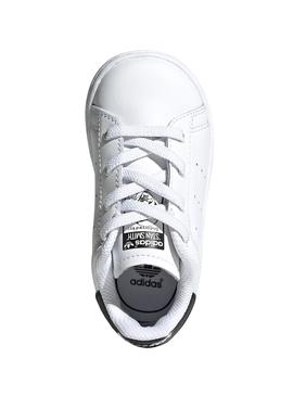 Zapatillas Adidas Stan Smith Blanco y Negro Kids