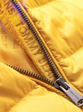 Cazadora Tommy Jeans Essential Hood Amarillo Mujer