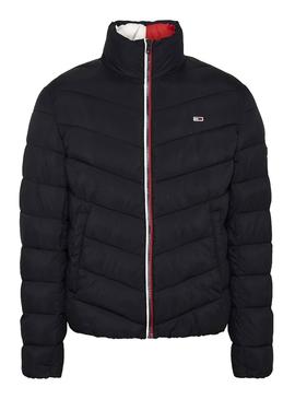Cazadora Tommy Jeans Essential Puffer Negro Hombre