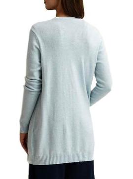 Cardigan Vila Viril Azul Para Mujer