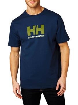 Camiseta Helly Hansen Basic Logo Azul Hombre