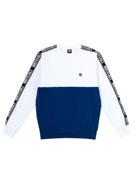 Sudadera North Sails Tape Blanco Hombre