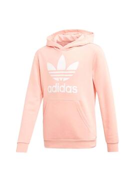 Sudadera Adidas Trefoil Hoodie Salmon Niño 