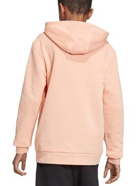 Sudadera Adidas Trefoil Hoodie Salmon Niño 