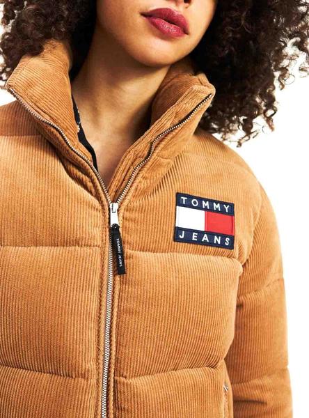 Chaqueta Pana Tommy Jeans Beige Mujer