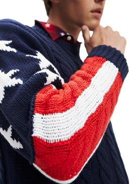 Jersey Tommy Jeans American Flag Hombre