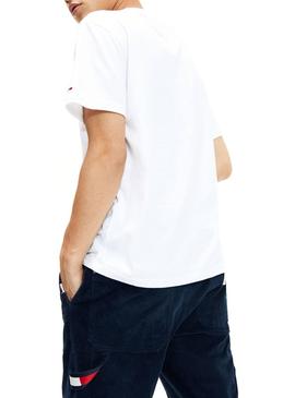 Camiseta Tommy Jeans USA Blanco Hombre