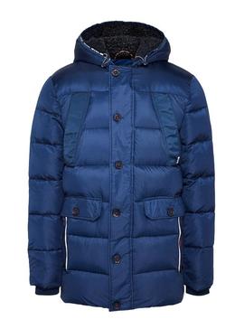 Abrigo Tommy Jeans Mixed Fabric Azul para Hombre