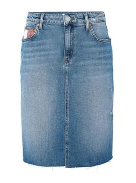 Falda Tommy Jeans Denim Long Para Mujer