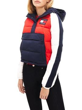 Cazadora Tommy Jeans Popover Colorblock Mujer