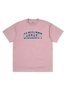 Camiseta Carhartt Theory Rosa Hombre