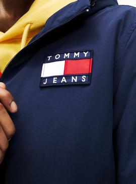 Cazadora Tommy Jeans Padded Nylon Azul Hombre