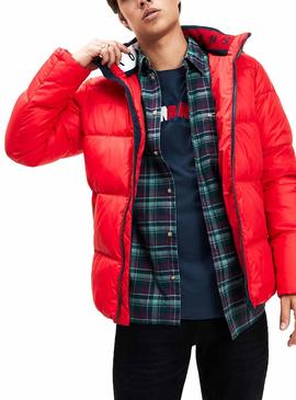 Cazadora Tommy Jeans Essential Hood Roja