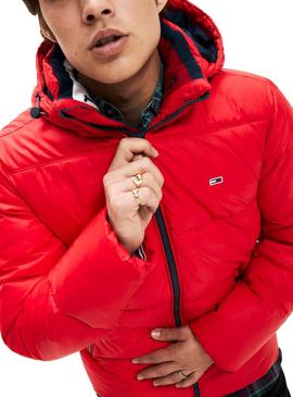 Cazadora Tommy Jeans Essential Hood Roja