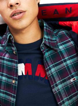 Cazadora Tommy Jeans Essential Hood Roja