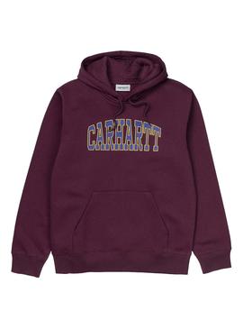 Sudadera Carhartt Theory Granate Hombre