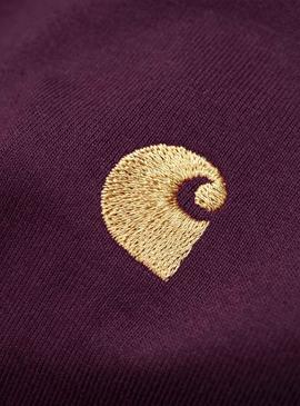 Sudadera Carhartt Theory Granate Hombre