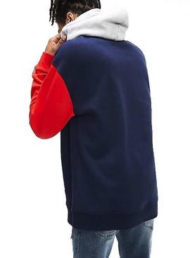 Sudadera Tommy Jeans Colorblock Class Hombre
