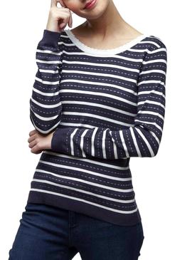 Jersey Naf Naf Marinero Marino Mujer 