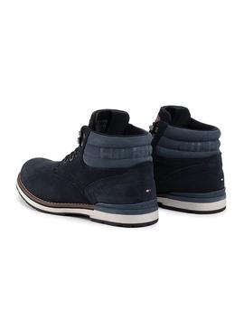Botas Tommy Hilfiger Outdoor Suede Azul Hombre