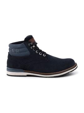 Botas Tommy Hilfiger Outdoor Suede Azul Hombre