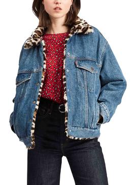 Cazadora Levis Fur Trucker Mujer