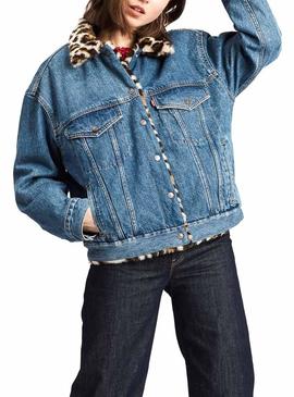 Cazadora Levis Fur Trucker Mujer